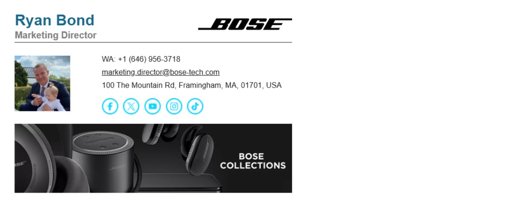 Bose-Global.com Proposal Scam